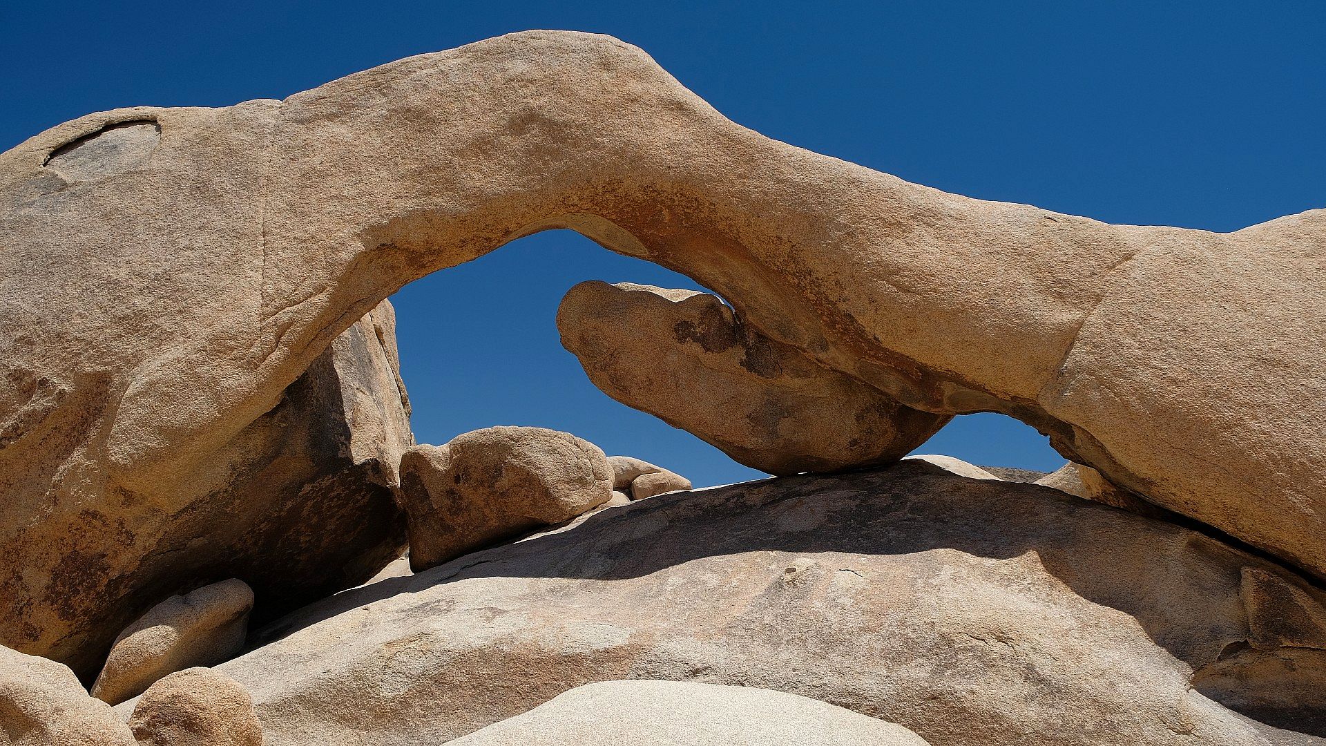 Natural rock arch