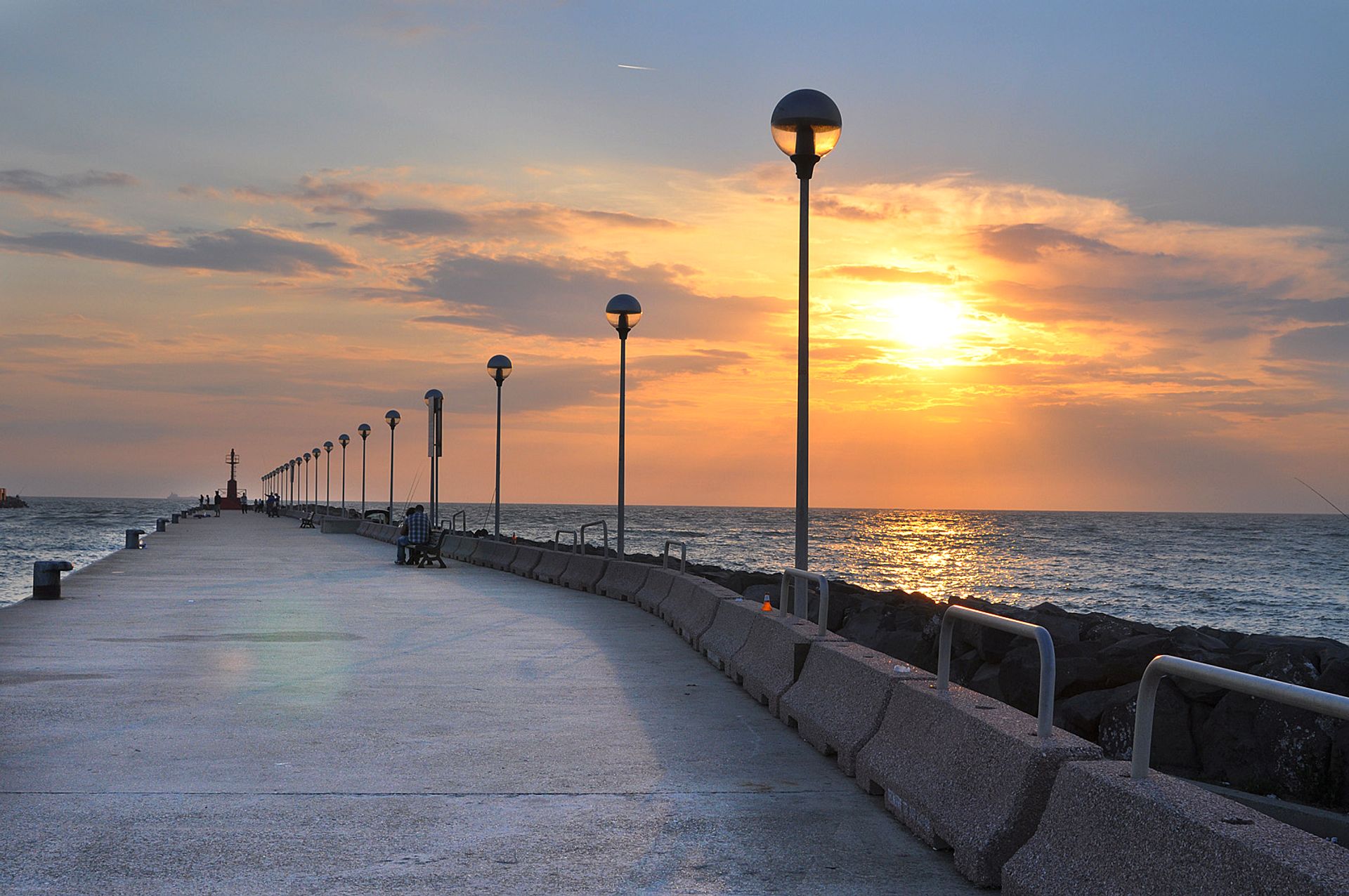 Sunset on the pier