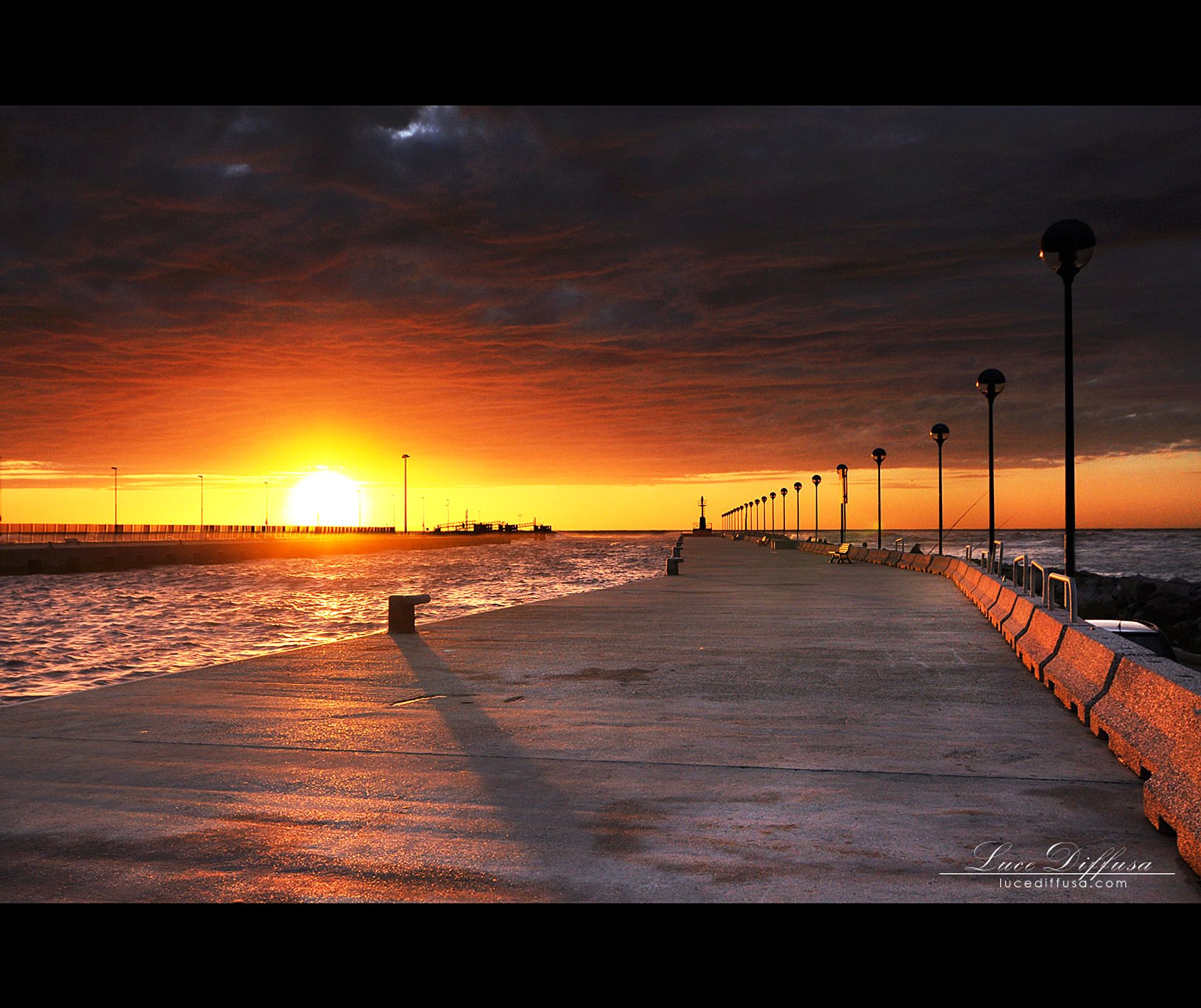 Sunset on the pier
